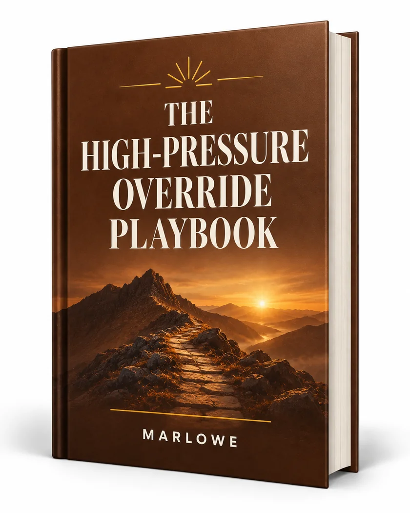 The High-Pressure Override Playbook bonus mockup.