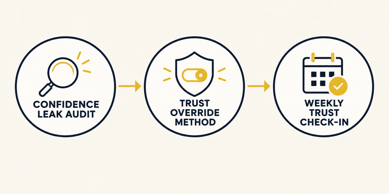 Three-part Trust Override Method sequence diagram.